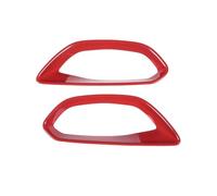 BNGDFDGH ABS Carbon Fiber Car Seat Adjustment Switch Frame Cover Trim Stickers Compatible With Corvette C8 2020-2023 Auto Accessories(Red)