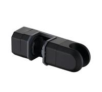 BNGDFDGH Adjustable Shower Bracket Universal 15mm-30mm Rail Head Slider Bar Holder Lifting Rod Clamp Replacement(Black)