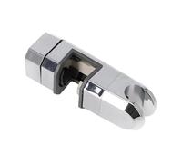BNGDFDGH Adjustable Shower Bracket Universal 15mm-30mm Rail Head Slider Bar Holder Lifting Rod Clamp Replacement(Silver)