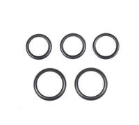 BNGDFDGH Compatible With 2010-2022 Fiat 500 Aluminum Alloy Red Car Center Console Double Flashing Glass Lifting Decoration Circle Accessories(Black)