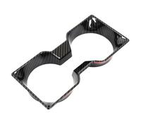 BNGDFDGH Compatible With Land Rover Defender 90 110 130 2025 Car Central Control Water Cup Frame Cover Trim Sticker Interior Accessories(Carbon fiber)