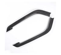 BNGDFDGH Compatible With Land Rover Range Sport 2014-2022 ABS Carbon Fiber/Matte Black Center Control Side Trim Strip Sticker Car Accessories(Black wood grain)