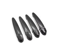 BNGDFDGH LHD Compatible With BMW 1 3 Series F20 F30 F31 E90 E92 E93 X1 E84 X3 X4 F25 F26 X5 X6 E70 E71 ABS Car Exterior Door Handle Pull Cover Trim(Carbon Texture RHD)