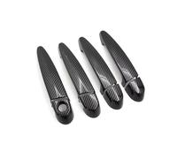 BNGDFDGH LHD Compatible With BMW 1 3 Series F20 F30 F31 E90 E92 E93 X1 E84 X3 X4 F25 F26 X5 X6 E70 E71 ABS Car Exterior Door Handle Pull Cover Trim(Carbon Texture LHD)