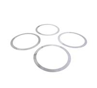 BNGDFDGH Stainless Steel Silver Compatible With 2008-2012 Seat Leon Car Door Horn Decorative Ring Sticker Interior Protection Accessories