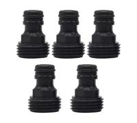 BNGDFDGH Threaded Fittings Joint Hydraulics Garden Plastic Quick Coupling Water Pipe 1/2inch 3/4 Inch Faucet Adapter(5pcs,3/4'')