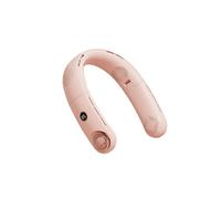BNGFSDF neck fan, With Digital Display 3-Speed Adjustable Foldable USB Rechargeable(Pink)