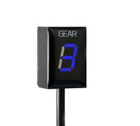 BNHIOPP Digital Gear Indicator Compatible With VFR800 2006 2007 2008 2009 2010 2011 2012 2013 Motorcycle Gear Indicator, 6 For Speed Digital Gear Display Assembly, Waterproof, ECU Plug Mount(Blue)