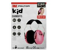 BNIB 3M Peltor Kid Earmuffs SNR Value 27dB Neon Pink H510AKP 1 Adjustable