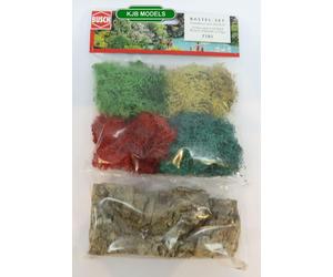 BNIB BUSCH 7101 ASSORTED LICHEN & CORK MODEL RAILWAY SCENERY OO N