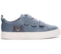 BNIB Clarks Boys NOVA EARLY K Blue Combi Leather Trainers