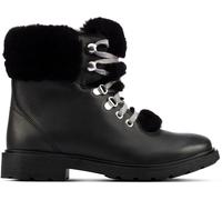 BNIB Clarks Girls ASTROL HIKER K Black Leather Boots