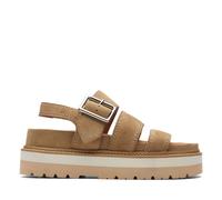 BNIB Clarks Ladies ORIANNA OVER Dark Sand Suede Sandals