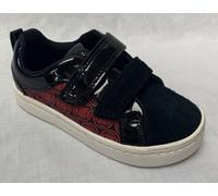 BNIB Clarks Marvels Black Widow Boys City Hero Lo Black Suede Trainers G Fitting
