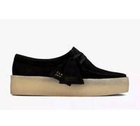 BNIB Clarks Originals Ladies WALLABEE CUP Black Suede Shoes
