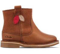 BNIB Clarks Toddler Girls COMET STYLE T Tan Leather Boots