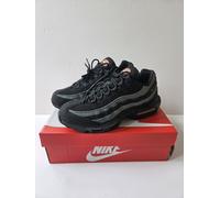 BNIB Men's Nike Air Max 95 Black Grey Safety Orange Trainers Mesh UK Size 9
