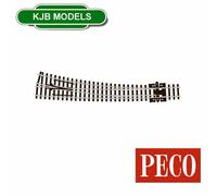 BNIB N Gauge PECO SL-E386 R/H Curved Point Large Radius - Code 80 ELECTROFROG