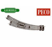 BNIB N Gauge PECO ST-44 R/H Curved Turnout Insulfrog Point - SETRACK Code 80
