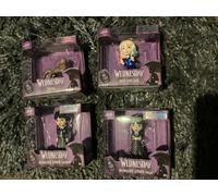 BNIB New 4 x Wednesday Addams Die-cast Metalfigs - Wednesday x 2 Enid & Thing
