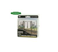 BNIB OO / HO Gauge Woodland Scenics Wired Electricity Poles -Choose From 3 Packs