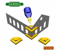 BNIB PROSES PR-SS-02 90 Degree "Snap & Glue" Magnetic Set Square 2 pcs O OO HO N
