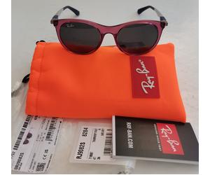BNIB RAY-BAN ITALY RJ9082S 7186/87 WAYFARER VIOLET/DARK GREY 47 [] 17 130 3N