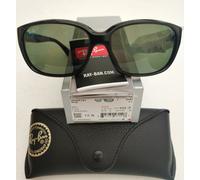 BNIB RAY-BAN RB4161 601/58 BLACK/GREEN POLARIZED HIGHSTREET 58[]16 140 3P