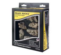 BNIB Woodland Scenics Ready Rocks - Precast & Painted - Choice Of 7 - N OO O