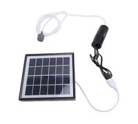 Bnineteenteam 10W Portable Solar Pond Oxygenator, Quiet Operation, Easy to Use Usb Interface, Powerful Oxygen Supply, Suitable for Outdoor with Portable Design, Maintaining Water Clarity and (Black)