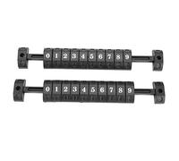 Bnineteenteam 2pcs Foosball Scoring Counters 10 Numbers Score Counter Indicator for Standard Football Tables (Black)