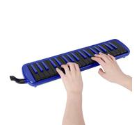 Bnineteenteam 37 Key Melodica Professional Wind Piano Keyboard 37-Key Melodica Instrument 37-Note with 2 Mouthpieces Carrying Bag for Beginners Adults Kids Music Lessons (Blue)