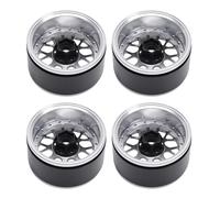 Bnineteenteam 4 PCS 2.2 Inch RC Wheel Rims, Aluminum Alloy with Hard Anodized Finish for 1/10 RC Crawler Models, Excellent Heat Dissipation, Perfect for On-Road and Racing (Ti Color)