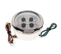 Bnineteenteam 85 Mm 4in1 Multifunctional Calibrator for Motorcycle for Boats for Recreational Vehicles, High Precision Oil Pressure Water Temperature Meter for Yacht Fishing Boats, Fishing Material,