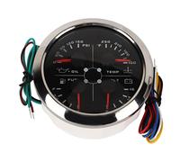 Bnineteenteam 85 Mm 4in1 Multifunctional Calibrator for Motorcycle for Boats for Recreational Vehicles, High Precision Oil Pressure Water Temperature Meter for Yacht Fishing Boats, Fishing Material,