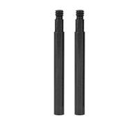 Bnineteenteam Aluminum Alloy Bicycle Valve Extender, 2 Pcs 60mm Presta Inner Tyre Valve Extension, Black, for Road Bikes, Mountain Bikes, and Urban Commuting