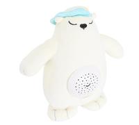 Bnineteenteam Baby Sleep Bear Plush Toy, Interactive Sensory Lullaby Soother, Soft Plush Material, Night Light Projector for Infants