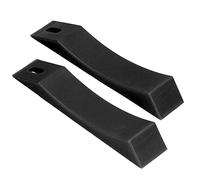 Bnineteenteam Barbell Deadlift Jack, Silicone Anti Slip Cushion with High Temperature Resistance for Weightlifting At Home Gym (Black)