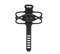 Bnineteenteam Bike Phone Mount, Silicone Shockproof Motorcycle Smartphone Mount Bracket with Adjustable Strap, for Road Bikes Spinning Electric Scooters, Full Phone Access, Keep Hands on (Black)