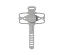 Bnineteenteam Bike Phone Mount, Silicone Shockproof Motorcycle Smartphone Mount Bracket with Adjustable Strap, for Road Bikes Spinning Electric Scooters, Full Phone Access, Keep Hands on (Grey