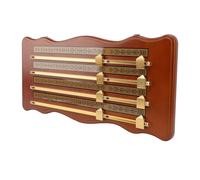 Bnineteenteam Billiard Scorekeeper with High-Density Wood and Aluminum Alloy, 4-Lane Design for Easy Scoring, Essential Accessories, Elegant Craftsmanship, Easy Installation and Storage, Ideal