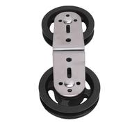 Bnineteenteam Cable Machine Rotating Dual Pulleys Dual Pulleys for Cable Machine Silent Nylon Stainless Steel Gym System 500LB Capacity with Whisper-Smooth Rotation Anti-Friction