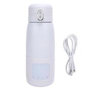 Bnineteenteam Cordless Milk Warmer, Fast Heating Travel Bottle Warmer with Rechargeable Battery for Travel, Camping, Picnics, Built in Battery (350mL 4400mah)