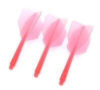 Bnineteenteam Dart Flight and Shaft Dart Flights and Shafts & Lightweight ABS Material Break Resistant 2BA Thread Compatible with All 2BA Barrels for Enhanced (Red)