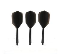 Bnineteenteam Dart Flight and Shaft Dart Flights and Shafts & Lightweight ABS Material Break Resistant 2BA Thread Compatible with All 2BA Barrels for Enhanced (Black)