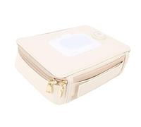 Bnineteenteam Deluxe Wipe Warmer Dispenser, PU Leather Material, Built in Heating Function, Light Luxury Style for Baby Care