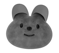 Bnineteenteam Dual Function Foot Scrubber and Massager, Deep Cleaning and Relaxation,Silicone Material, Anti Slip Design, Versatile and Easy to Use for Bathroom Floors (Gray)