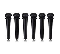 Bnineteenteam Ebony Guitar Bridge Pins with Abalone Shell for Guitars Accessories (6 pcs a Set) Musical Instrument Accessories