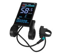 Bnineteenteam Electric Bike LCD Display Meter, Lightweight with Weatherproof Design, Abs Material, Smart Chip for Mountain Bike and Scooter, Backlight Color Screen for Convenient and Safe
