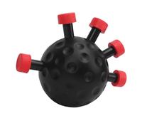 Bnineteenteam Finger Grip Strengthener Hand Gripper 5 Finger Exerciser Adjustable Portable with ABS Rubber Material for Musicians Climbers Fitness (Red)